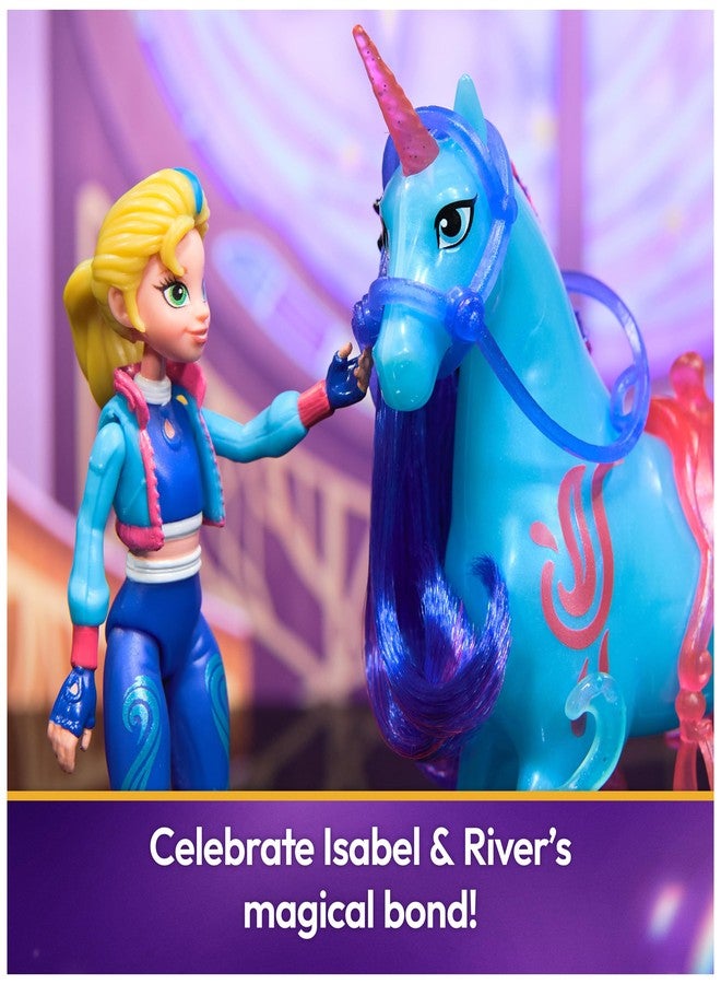 Unicorn Academy أكاديمية يونيكورن، مجموعة إيزابيل وريفر "قوة الصداقة" مع سرج وإكسسوارات، دمى وألعاب يونيكورن، هدايا وهدايا صغيرة للفتيات من عمر 4 سنوات فما فوق - Image 5